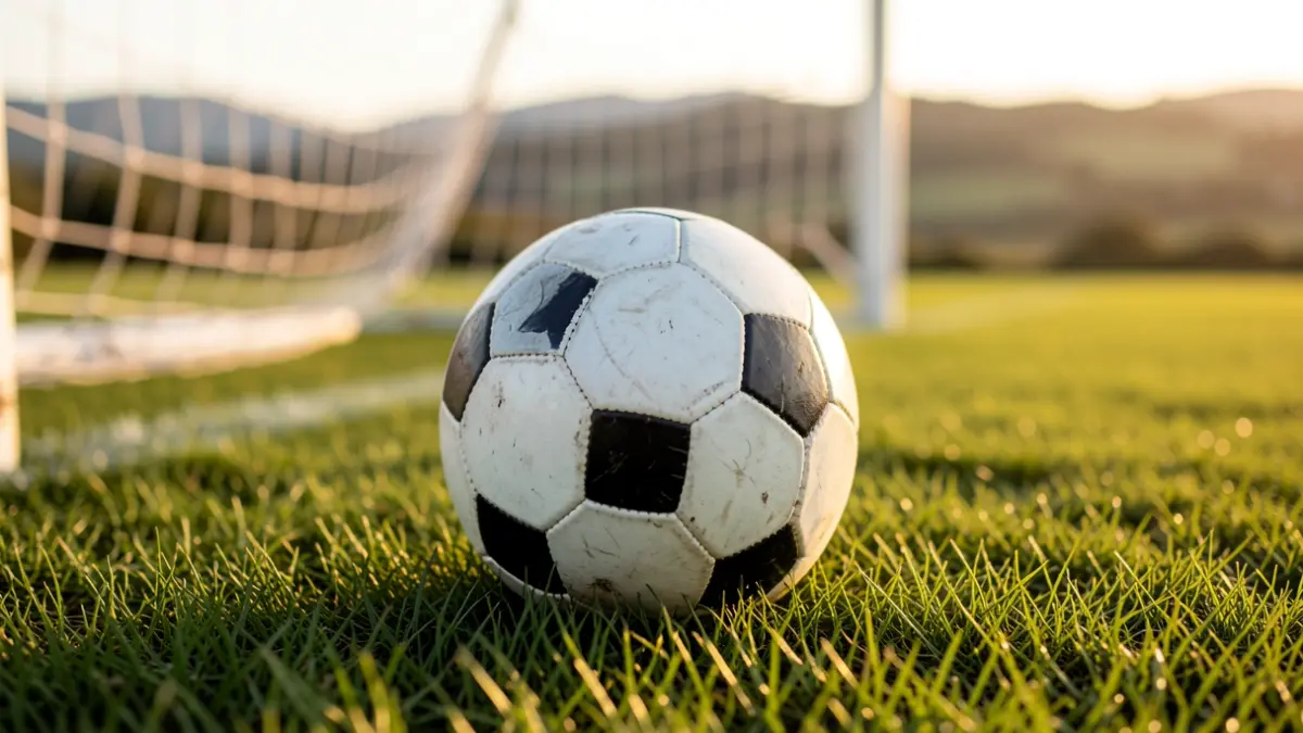 Imagen genérica de un balón de fútbol sobre hierba
