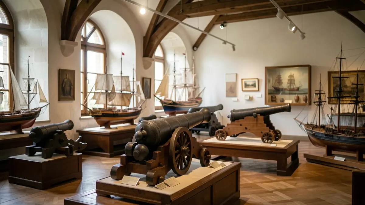 Imagen genérica de artefactos navales en un museo histórico gallego.