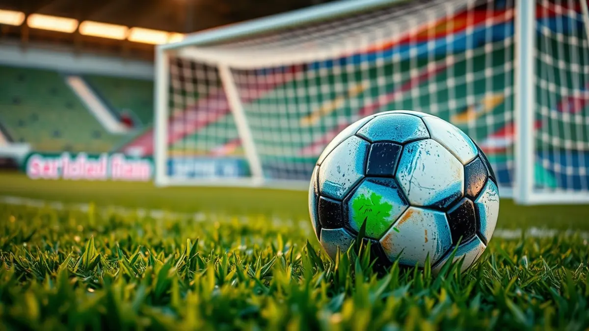 Imagen genérica de un balón de fútbol sobre césped en un campo.