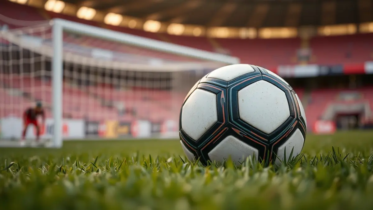 Imagen genérica de un balón de fútbol sobre el césped de un campo.