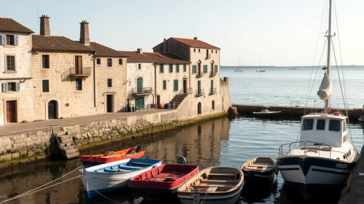 Imagen del puerto de A Coruña, evocando su historia marítima.