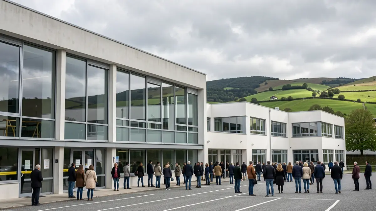 Imagen genérica de un instituto público moderno en Galicia.