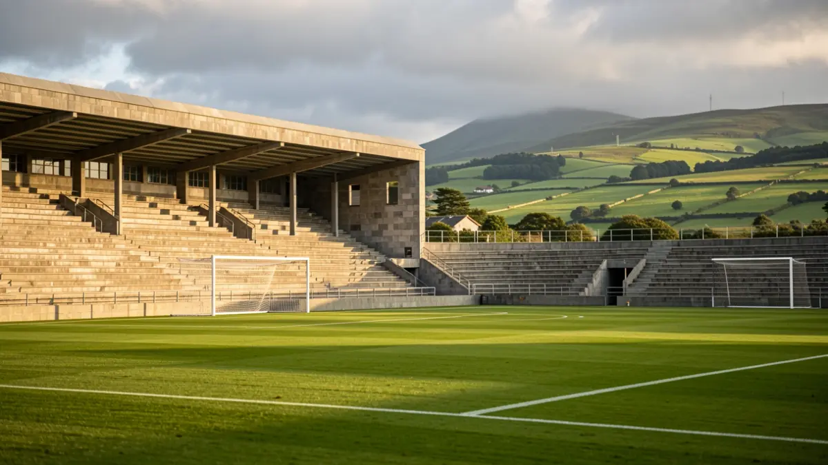 Imagen genérica de un estadio de fútbol en Galicia.