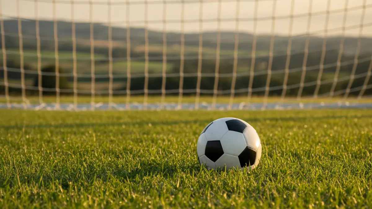 Imagen genérica de un balón de fútbol sobre césped.