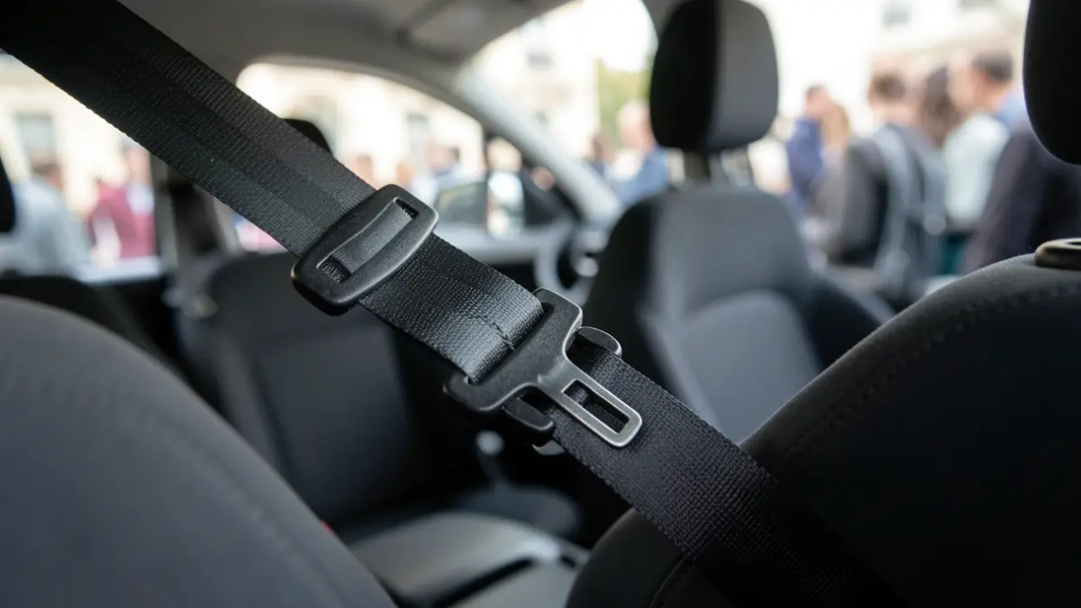 Imagen genérica de un cinturón de seguridad de un vehículo.
