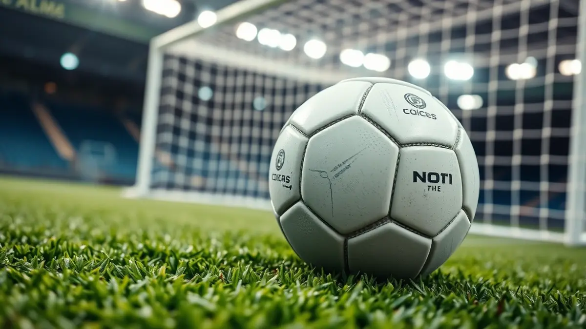 Imagen genérica de un balón de fútbol sobre el césped de un campo.