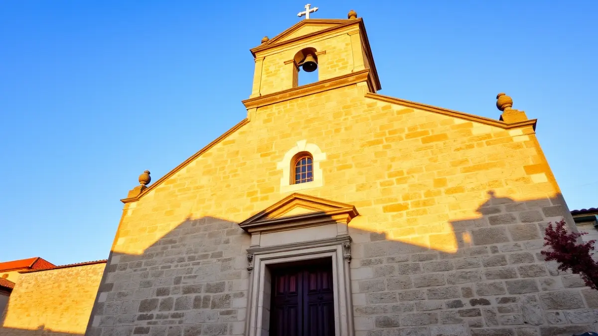 Iglesia de Santa María a Maior de Iria, en Padrón, donde se celebra la festividad de San Xoán do Raio.