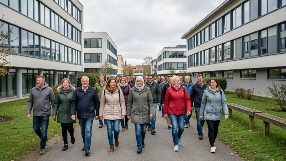 Imagen genérica de personas caminando juntas entre hospitales.