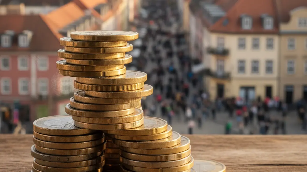 Imagen genérica de monedas de euro, simbolizando el aumento de los precios del alquiler.
