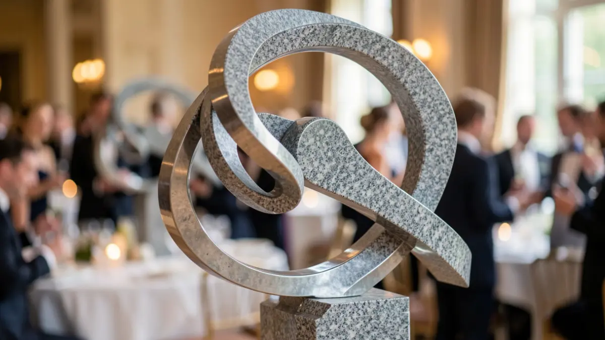 Escultura 'Evolución' diseñada por Paula Ojea, símbolo de los Premios Ardán.