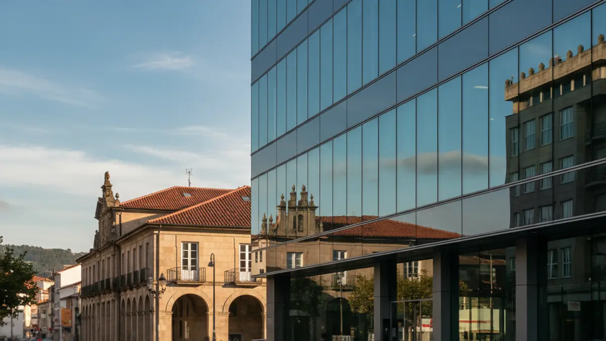 Imagen genérica de un edificio de oficinas moderno.