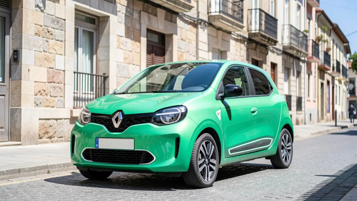 Imagen genérica de un coche eléctrico Renault Twingo E-Tech en Pontevedra.