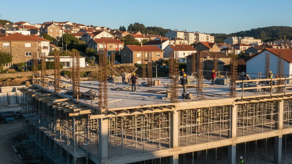 Imaxe xenérica dunha obra en construción.