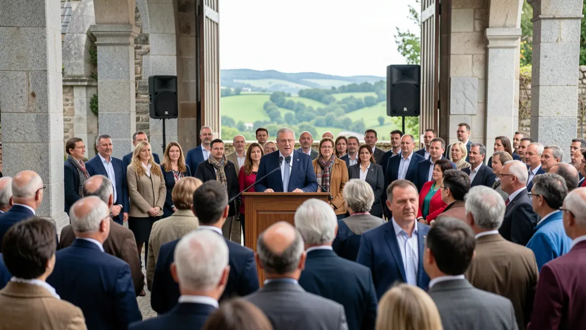 Imagen genérica de un mitin político del PPdeG en Galicia.