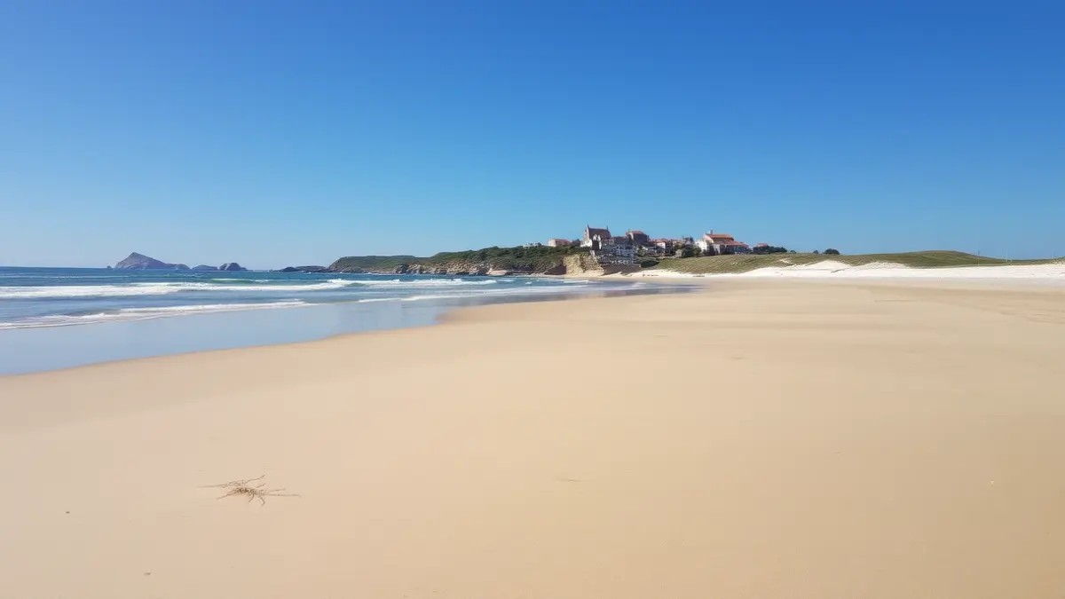 Imagen genérica de una playa de Sada preparada para el verano.