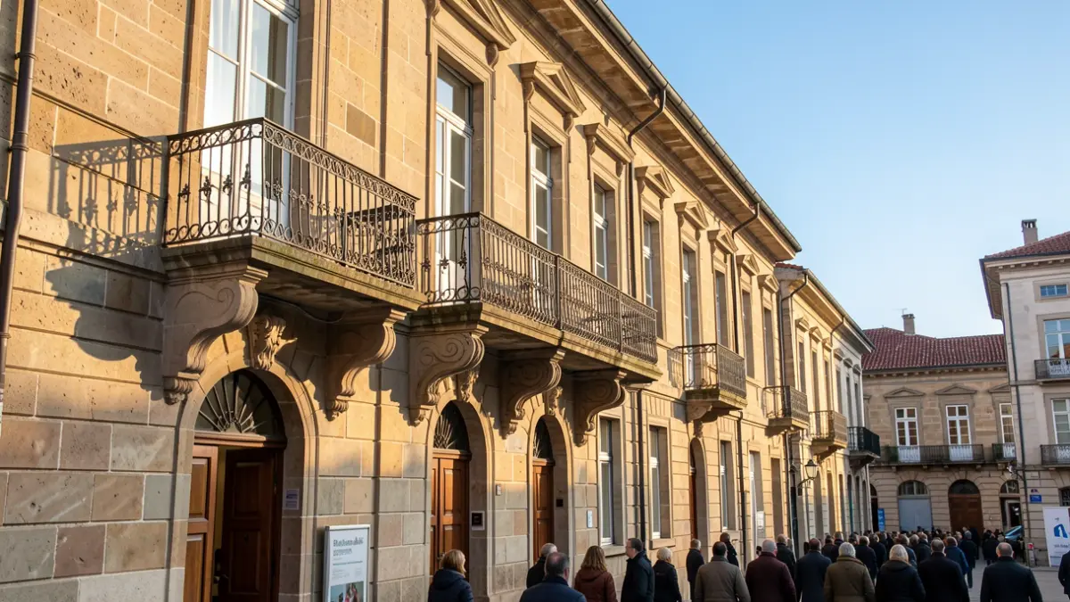 Imagen genérica de un ayuntamiento gallego de piedra.