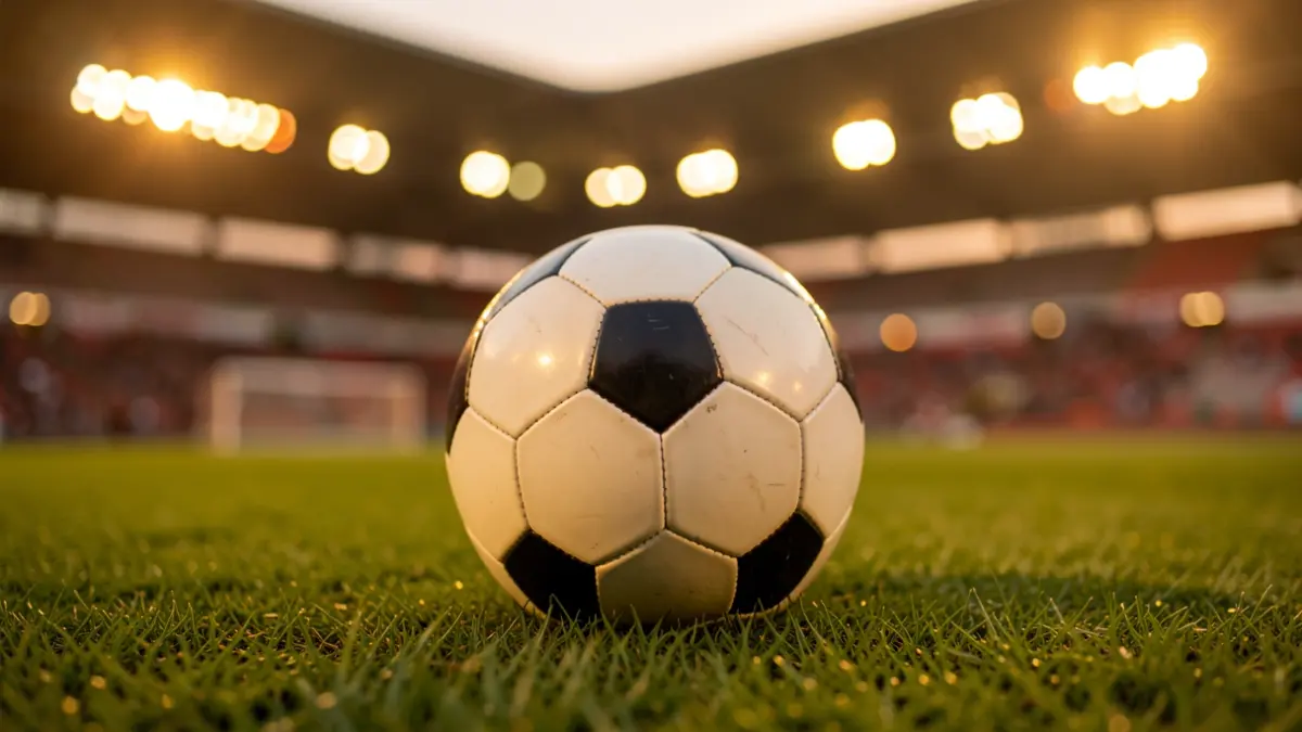 Imagen genérica de un balón de fútbol sobre el césped de un estadio.