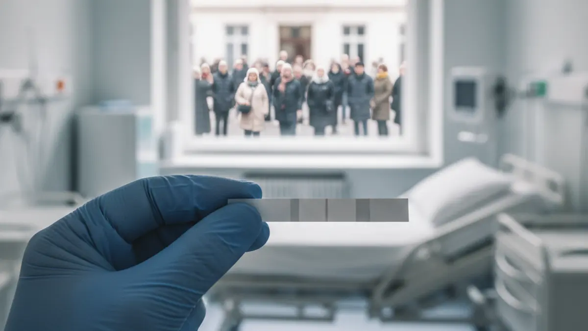 Imagen genérica de una prueba PCR con resultado negativo.