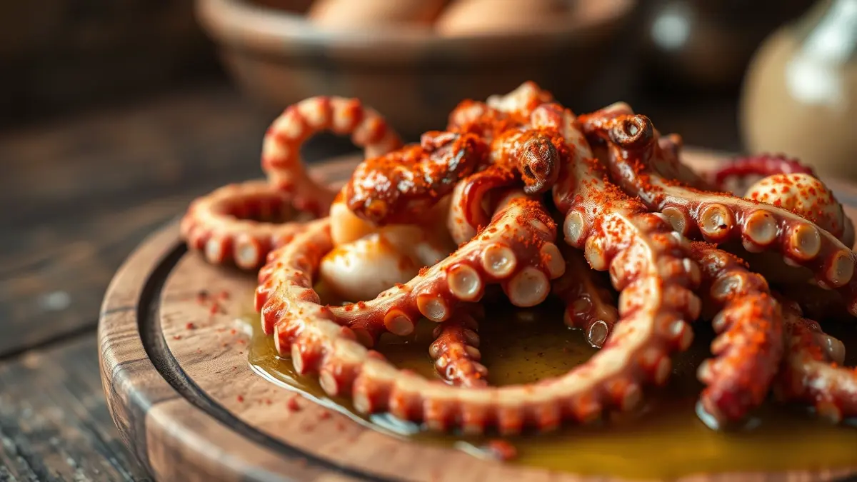 Imagen genérica de pulpo á feira, un plato tradicional gallego.