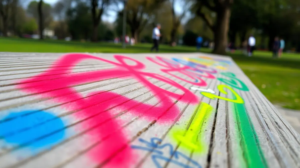 Imaxe xenérica de pintadas nunha superficie de madeira.