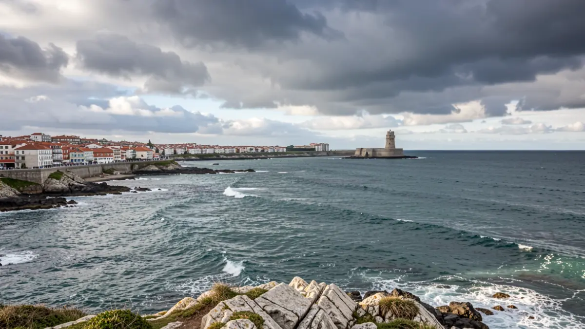 Imagen genérica de la costa de A Coruña con la Torre de Hércules.