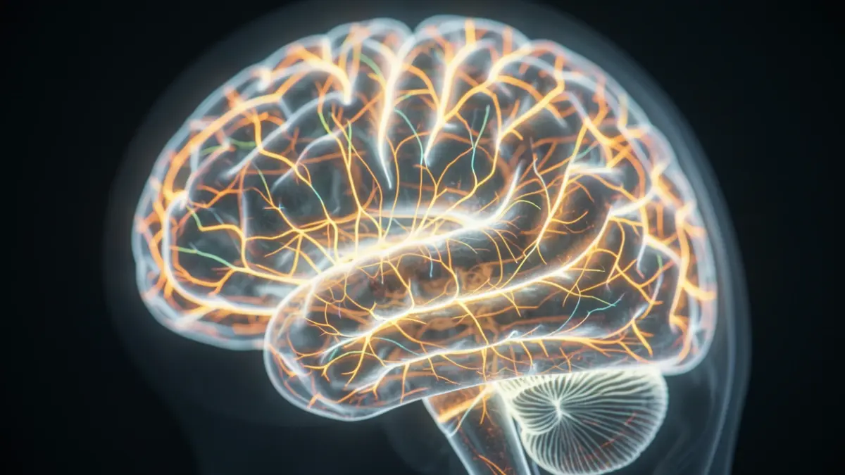 Imagen genérica de una red neuronal brillante sobre fondo oscuro.