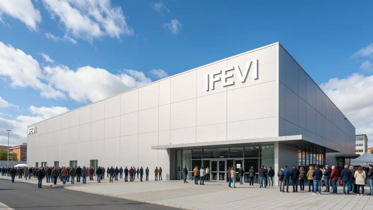 Imaxe xenérica do exterior do recinto feiral IFEVI en Vigo.