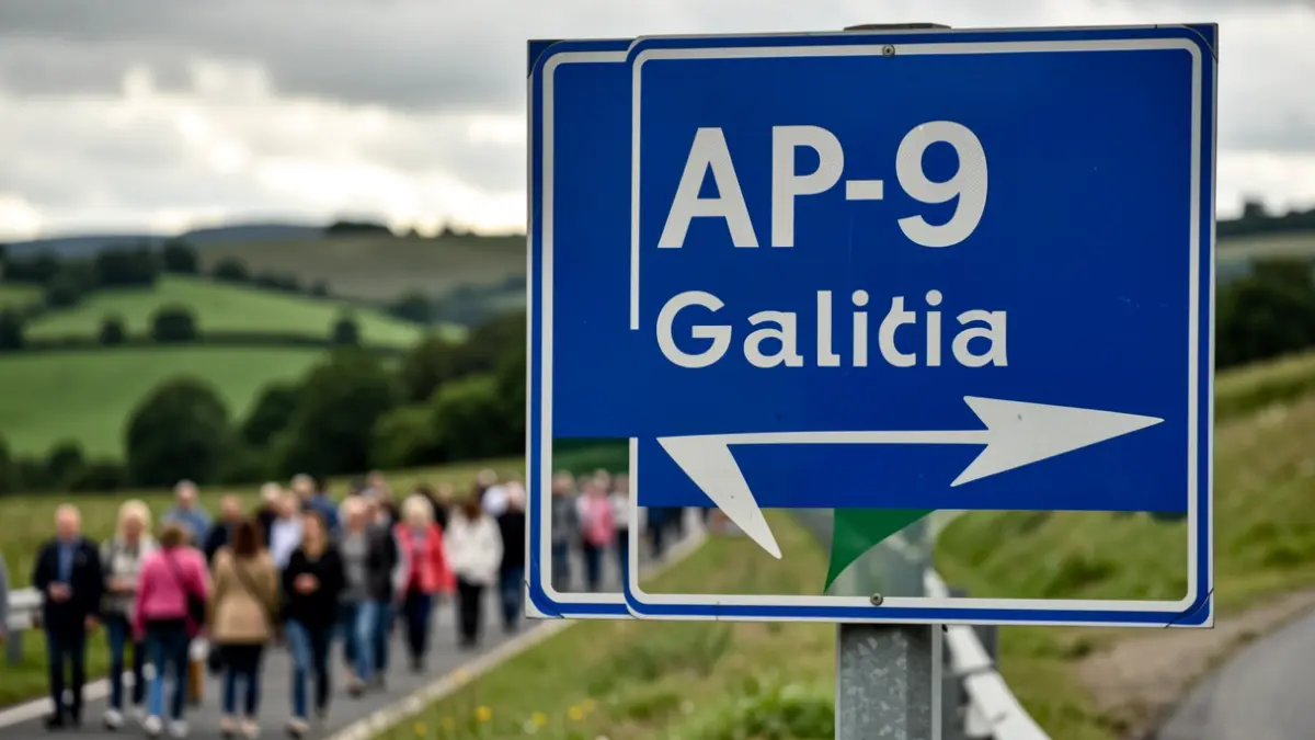 Imagen genérica de una señal de la AP-9 en Galicia.