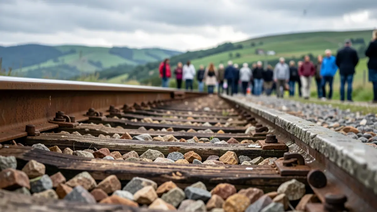 Imagen genérica de vías de tren antiguas en Galicia.