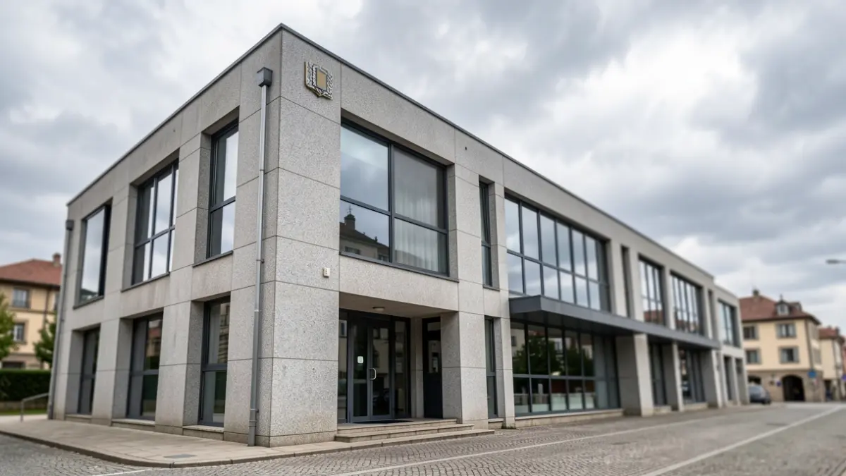 Imaxe xenérica dun edificio administrativo público en Galicia.