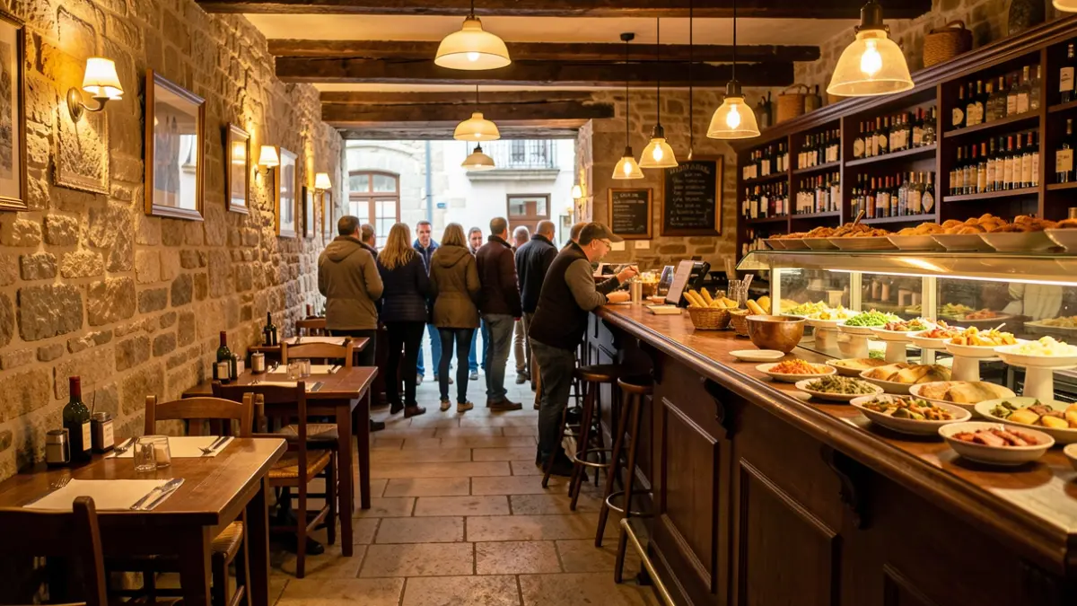 Imagen genérica de un bar de tapas acogedor en Lugo.