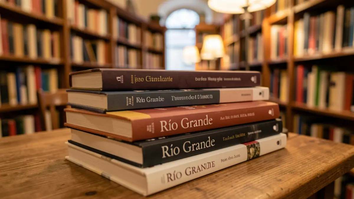 Imagen de una pila de libros de poesía en una librería.