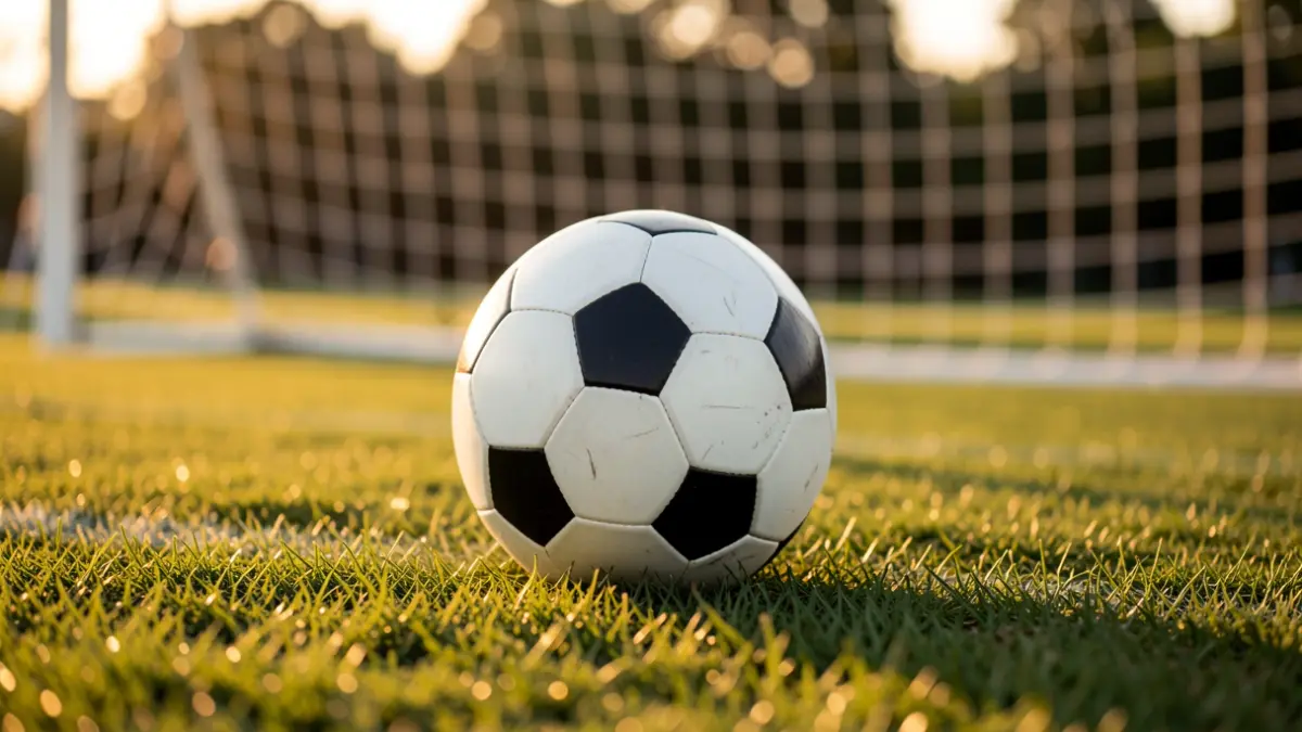 Imagen genérica de un balón de fútbol sobre hierba