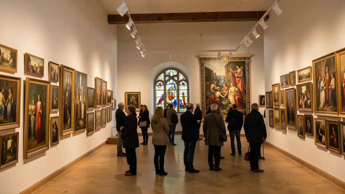Imagen genérica de sala de exposiciones de arte en Galicia.