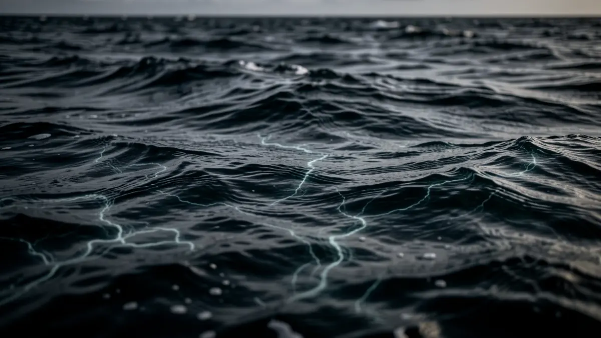 Imagen genérica de un mar agitado con ondas sísmicas subacuáticas.