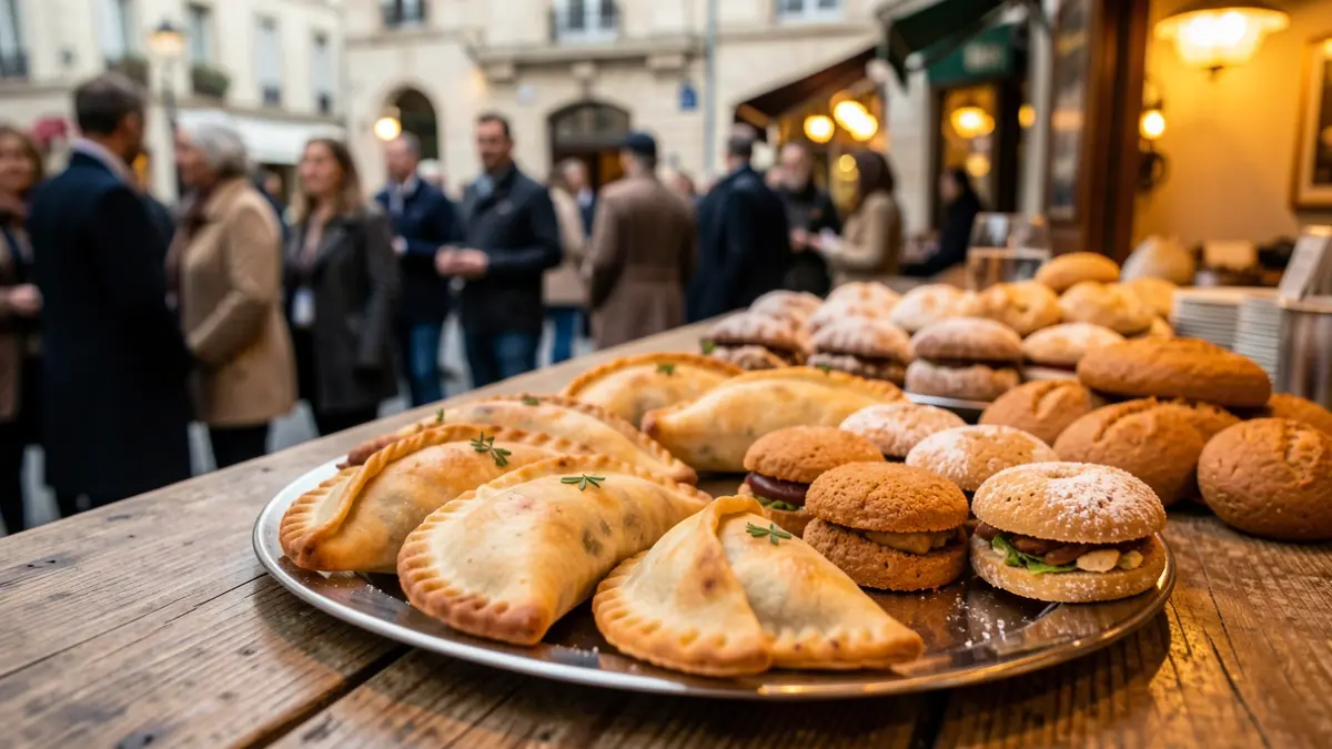Imaxe xenérica de empanadas e alfajores artesanais.