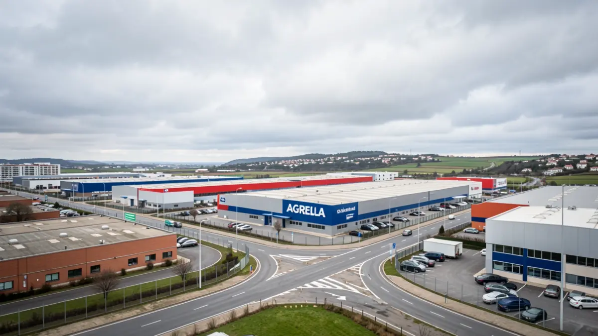 Imaxe xenérica do polígono industrial de Agrela na Coruña.