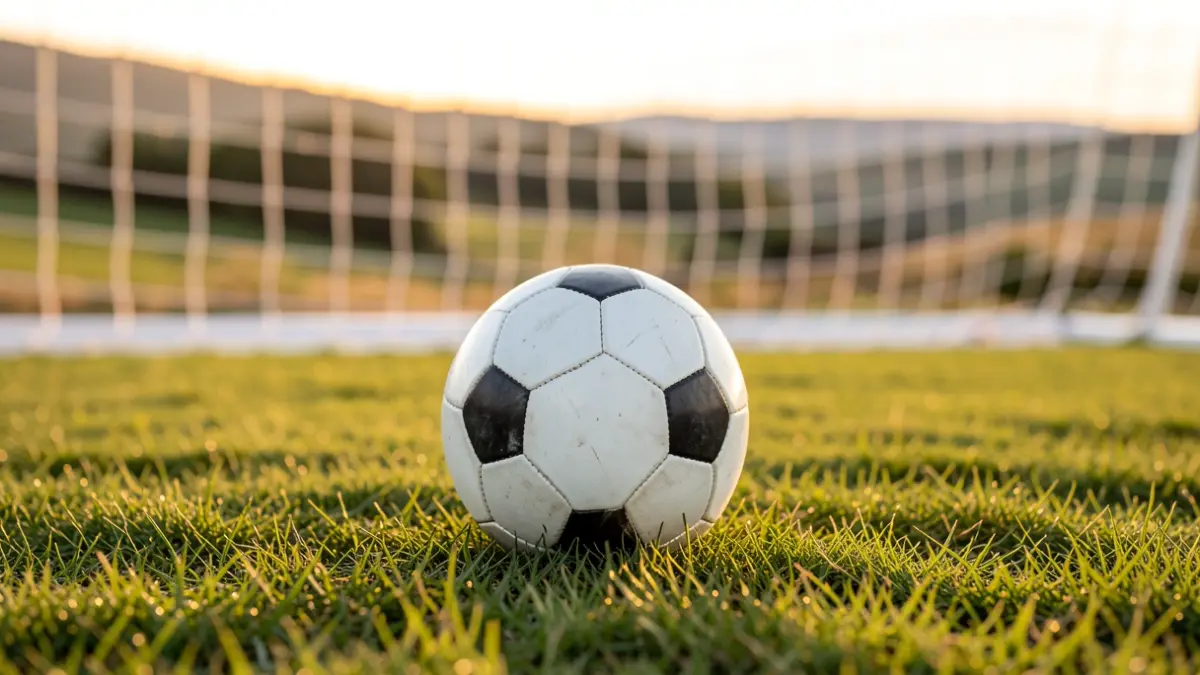Imagen genérica de un balón de fútbol en un campo.