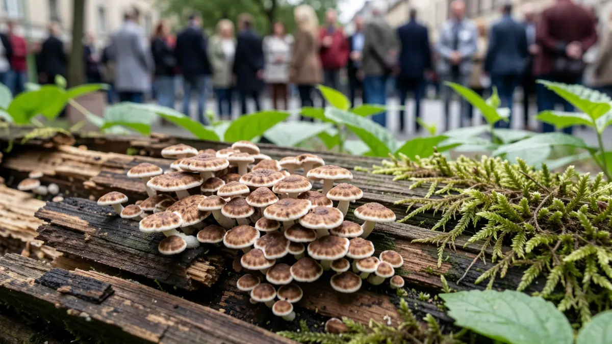 Imagen genérica de hongos sobre madera
