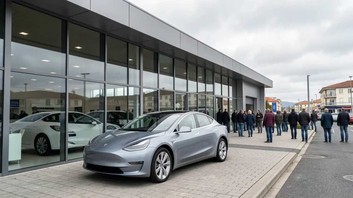 Imaxe xenérica dun concesionario de automóbiles moderno en Galicia.