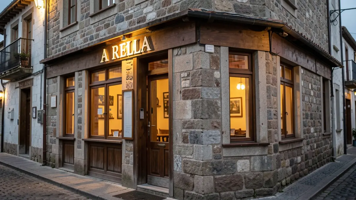 Imaxe dun bar tradicional galego chamado 'A Rella' en A Gudiña.