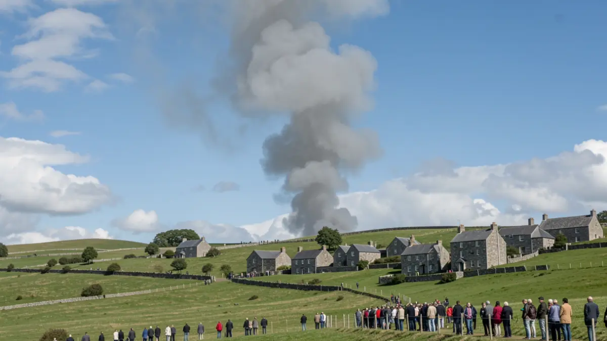 Imagen genérica de humo de un incendio en una ladera gallega.