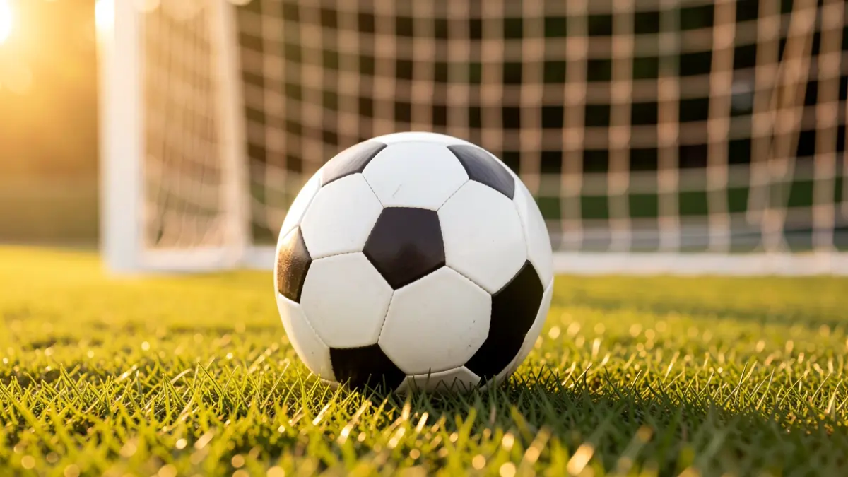 Imagen genérica de un balón de fútbol sobre el césped de un estadio.