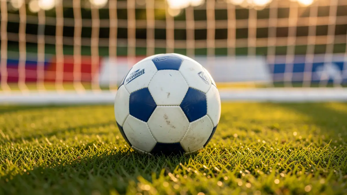 Imagen genérica de un balón de fútbol sobre césped recién cortado.