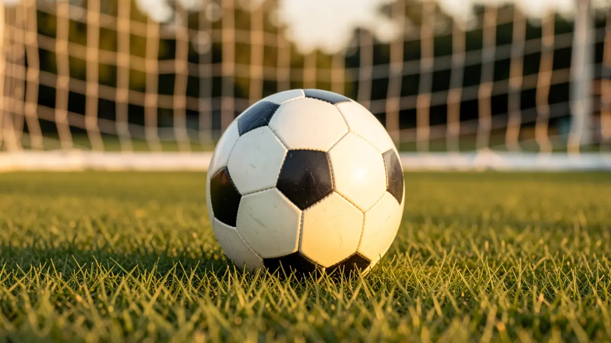 Imagen genérica de un balón de fútbol sobre el césped de un campo.