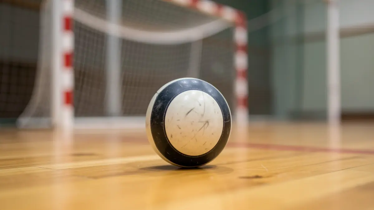 Imagen genérica de una pelota de hockey sobre una pista deportiva.