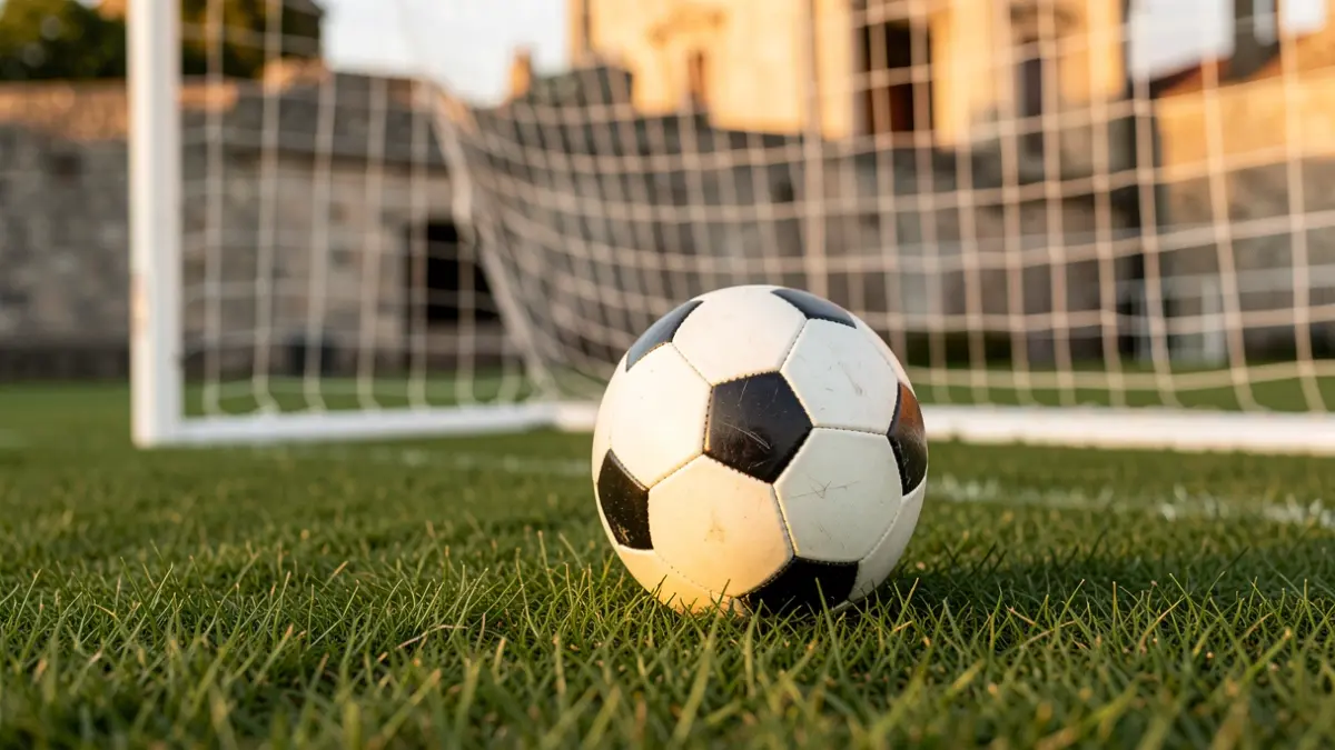 Imagen genérica de un balón de fútbol sobre césped recién cortado.