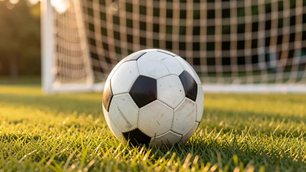 Imagen genérica de un balón de fútbol sobre hierba