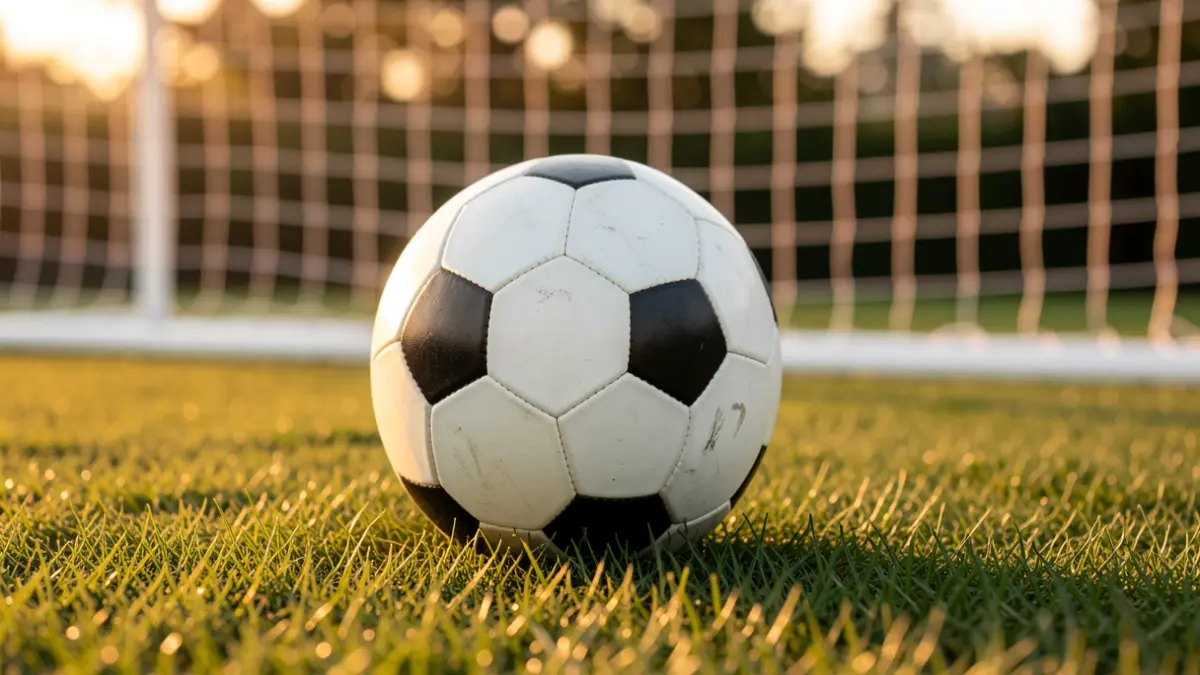 Imagen genérica de un balón de fútbol sobre el césped de un campo.