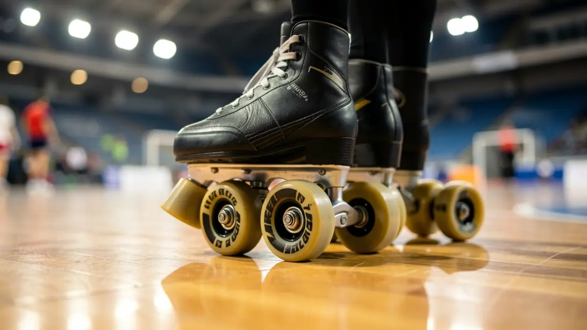 Imaxe xenérica de patinaxe artística nunha pista deportiva.